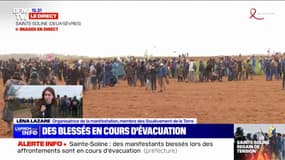 Sainte-Soline: 3 blessés sont en urgence vitale, annonce Léna Lazare, de l'ONG Soulèvement de la Terre