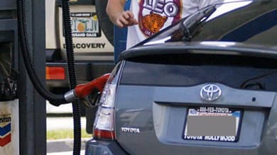 La Prius a longtemps été l'accessoire à la mode à Hollywood. Ici, l'un des conducteurs les plus célèbres du modèle: Leonardo DiCaprio. La Prius a longtemps été l'accessoire à la mode à Hollywood. Ici, l'un des conducteurs les plus célèbres du modèle: Leonardo DiCaprio.