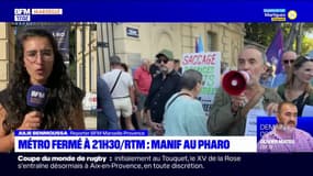 Marseille: une manifestation au Pharo contre la fermeture du métro à 21h30