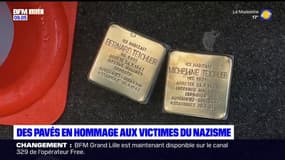 Lille: des pavés installés en hommage aux victimes du nazisme
