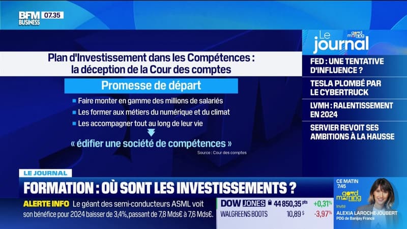 Plan d'investissement dans les compétences: la déception de la Cour des comptes