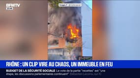 Un immeuble prend feu en marge d'un tournage de clip près de Lyon