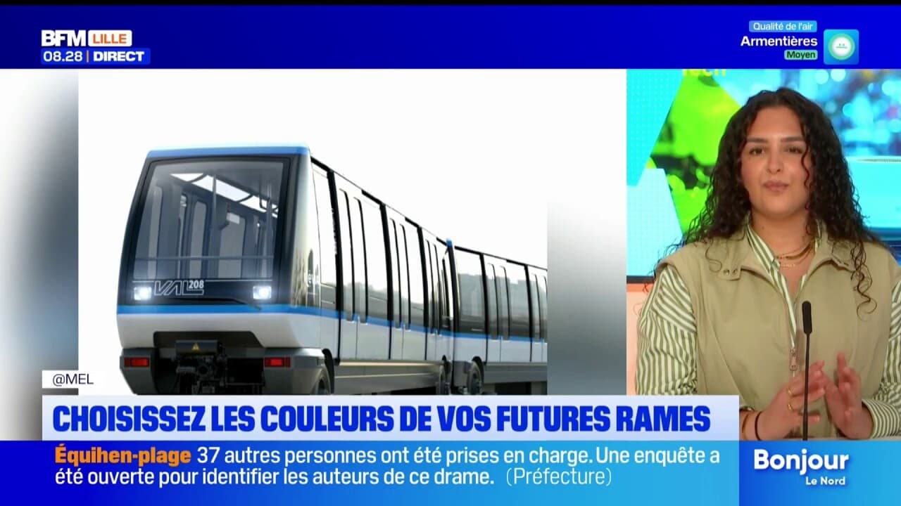 Lille : choisissez les couleurs des futures rames de métro sur la ligne 2