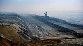 La mine de charbon à ciel ouvert de Garzweiler, en Rhénanie-du-Nord-Westphalie (Allemagne).