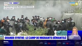 Grande-Synthe: le camp de migrants démantelé