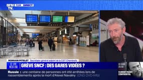 Grève SNCF: Romain Pitelet, secrétaire général adjoint de la CGT Cheminots, affirme qu'il "n'y a pas de nouveaux échanges avec la direction"