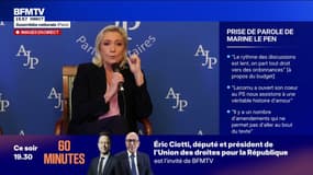 "A peu près tout ce qui est voté, l'est grâce à nous", affirme Marine Le Pen questionnée sur le budget 2026
