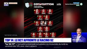 Top 14: le RCT affronte le Racing 92 ce samedi soir