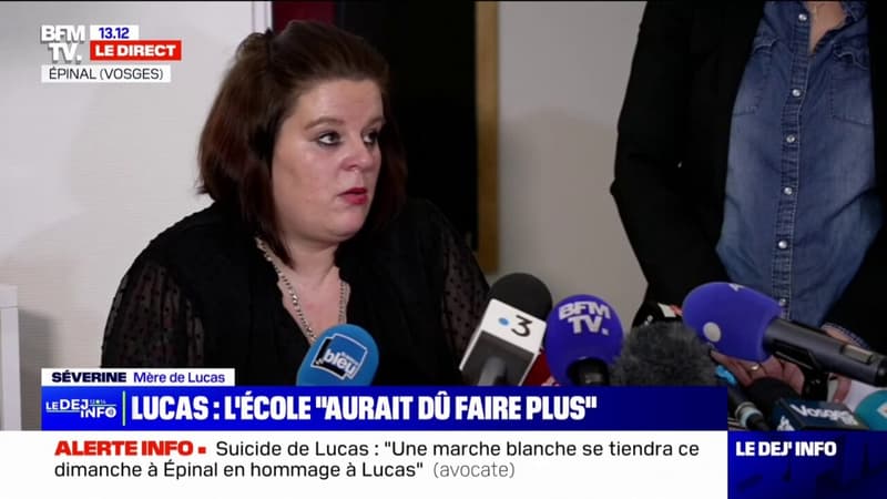Suicide de Lucas: sa mère estime que le plan contre le harcèlement scolaire "n'est pas au point"