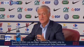 Deschamps explique pourquoi avoir sélectionné Mbappé