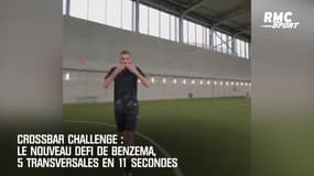 Le nouveau défi de Benzema : 5 transversales en 11 secondes pour le Crossbar challenge