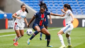 Kadidiatou Diani lors de OL-PSG