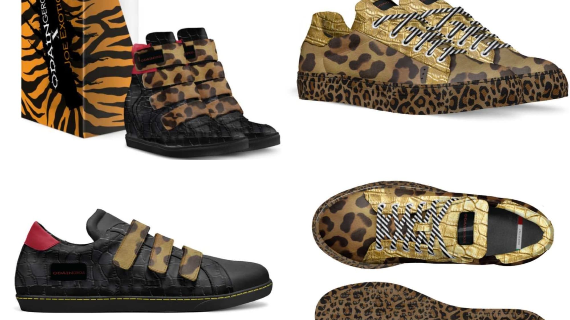 Les sneakers de la collection Joe Exotic x Odaingerous Les sneakers de la collection Joe Exotic x Odaingerous