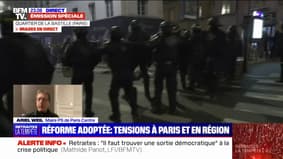 Ariel Weil, maire PS de Paris Centre: "Il n'y a apparemment pas de dégâts majeurs, mais pas mal de petits dégâts et du mobilier endommagé"