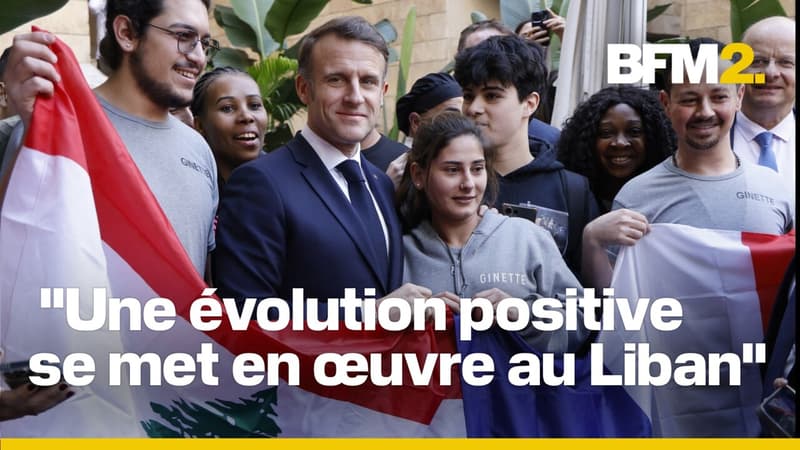 Au Liban, Emmanuel Macron vient apporter son soutien aux nouveaux dirigeants