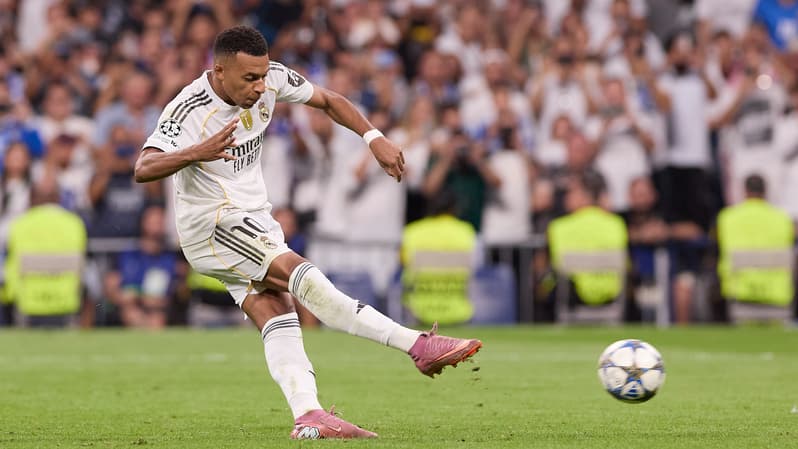 Kylian Mbappé avec le Real Madrid le 16 septembre 2025