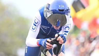 Bruno Amirail sur le contre-la-montre individuel des championnats du monde de cyclisme, le 21 septembre 2025