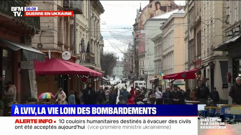 À Lviv, à l'ouest de l'Ukraine, la vie sans la guerre