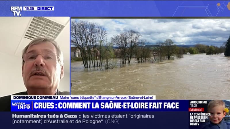 Crues: Plus de 100 habitations ont été touchées, rapporte le maire d'Étang-sur-Arroux (Saône-et-Loire)