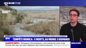 Tempête Monica: "On est passé de l'hypersécheresse à l'hyperinondation" explique Ruben Hallali, cofondateur de la start-up HD-Rain