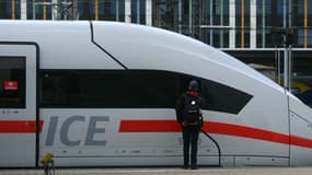 Un train ICE en gare de Munich, en Bavière, le 23 août 2021
