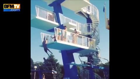 Une Jeune Fille Chute D Un Plongeoir De 7 Metres
