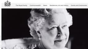 Capture d'écran du site Web de la famille royale britannique