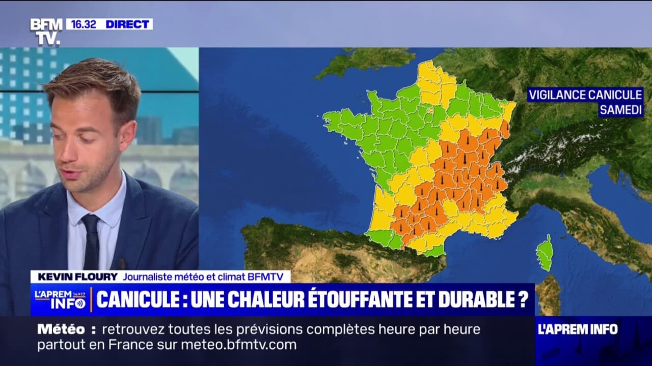 Canicule: 28 Départements Placés En Vigilance Orange Par Météo France ...