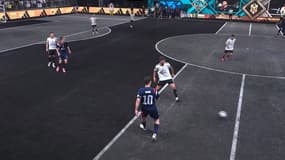 Samir Nasri avec l'équipe Foot2Rue à la Kings World Cup, le 27 mai 2024