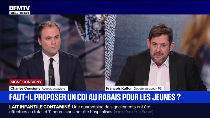 SIGNÉ CONSIGNY - Faut-il proposer un CDI au rabais pour les jeunes ? - 02/02