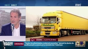 Le coup de gueule de Cedric, routier: "Les grosses sociétés d'autoroutes se gavent sur notre dos (...) S'ils ouvrent pas leurs portes, on va arrêter"