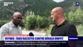 Tags racistes à Veynes: Gérald Griffit, candidat du collectif Hautes-Alpes Solidaires, Ecologistes et Citoyennes dans le canton, les "condamne"