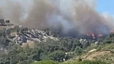 Des incendies sur la route des Pennes-Mirabeau, ce mardi 8 juillet.