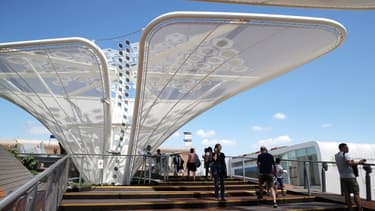 Le pavillon allemand de l'Exposition universelle de Milan, le 17 août.