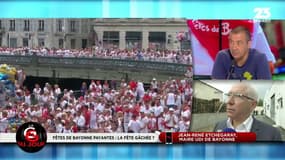 #FêtesdeBayonne "Ce n'est pas normal de faire payer des gens pour consommer !" vif échange entre @mouradrct avec 