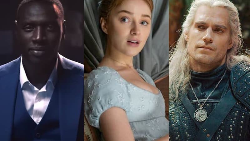 Omar Sy dans "Lupin", Phoebe Dynevor dans "Bridgerton" et Henry Cavill dans "The Witcher"