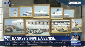 Banksy s'invite à la Biennale de Venise et y présente une oeuvre dans la rue