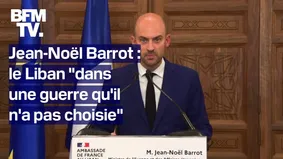     Liban : conférence de presse de Jean-Noël Barrot, ministre des Affaires étrangères 