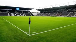 Le stade Raymond Kopa lors d'Angers-OM, le 30 septembre 2022.