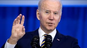 Le président américain Joe Biden à Culpeper, en Virginie, le 10 février 2022