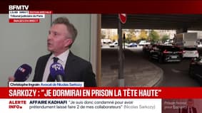 "On peut se dire aujourd'hui que la justice n'a pas été rendue", affirme l'avocat de Nicolas Sarkozy après la condamnation de l'ancien président 