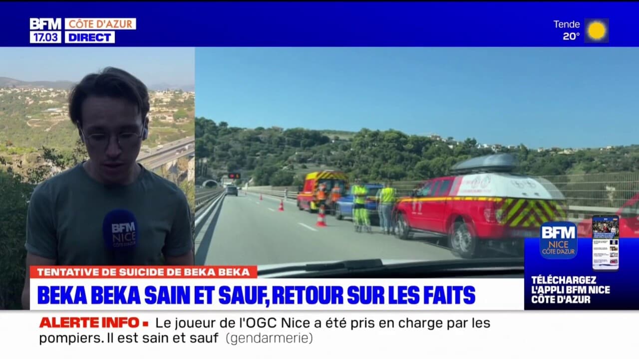 Nice Beka Beka sain et sauf, après avoir menacé de sauter du viaduc de