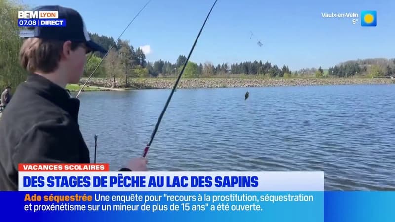 Des stages de pêche au lac des Sapins pour les vacances scolaires
