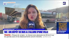 Paris: un dépôt de bus à l'allure d'une ville dans le 18e arrondissement
