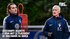 "C'est dans l'axe qu'il est le plus influent" : Deschamps regrette à demi-mot le placement de Griezmann au Barça