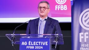 Jean-Pierre Hunckler, le président de la Fédération française de basket, le 12 décembre 2024