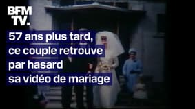 57 ans après l'avoir perdu, ce couple retrouve son film de mariage