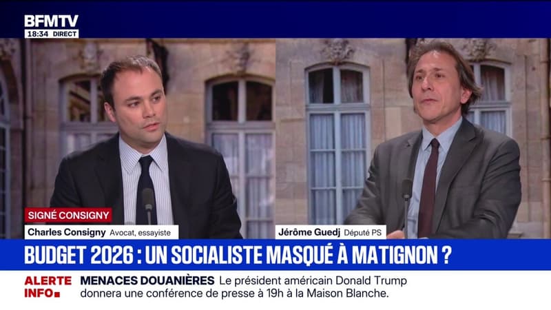 SIGNÉ CONSIGNY - Budget: "La France est sous domination socialiste depuis une trentaine d'années", déclare Charles Consigny, avocat et essayiste