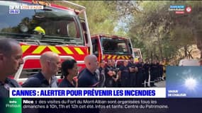 Cannes: les pompiers sensibilisent aux risques d'incendie
