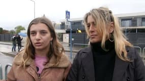 Tahlia 17 ans, et sa mère, qui explique sur BFMTV avoir croisé le meurtrier présumé de Vanesa